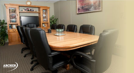 boardroom table, court reporting services